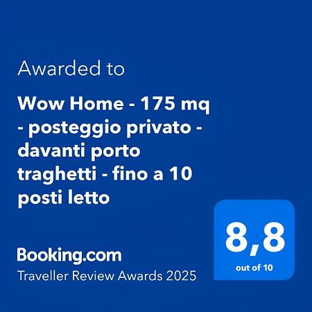 Wow Home - 175 Mq - Posteggio Privato - Davanti Porto Traghetti - Fino A 10 Posti Letto Генуя Экстерьер фото