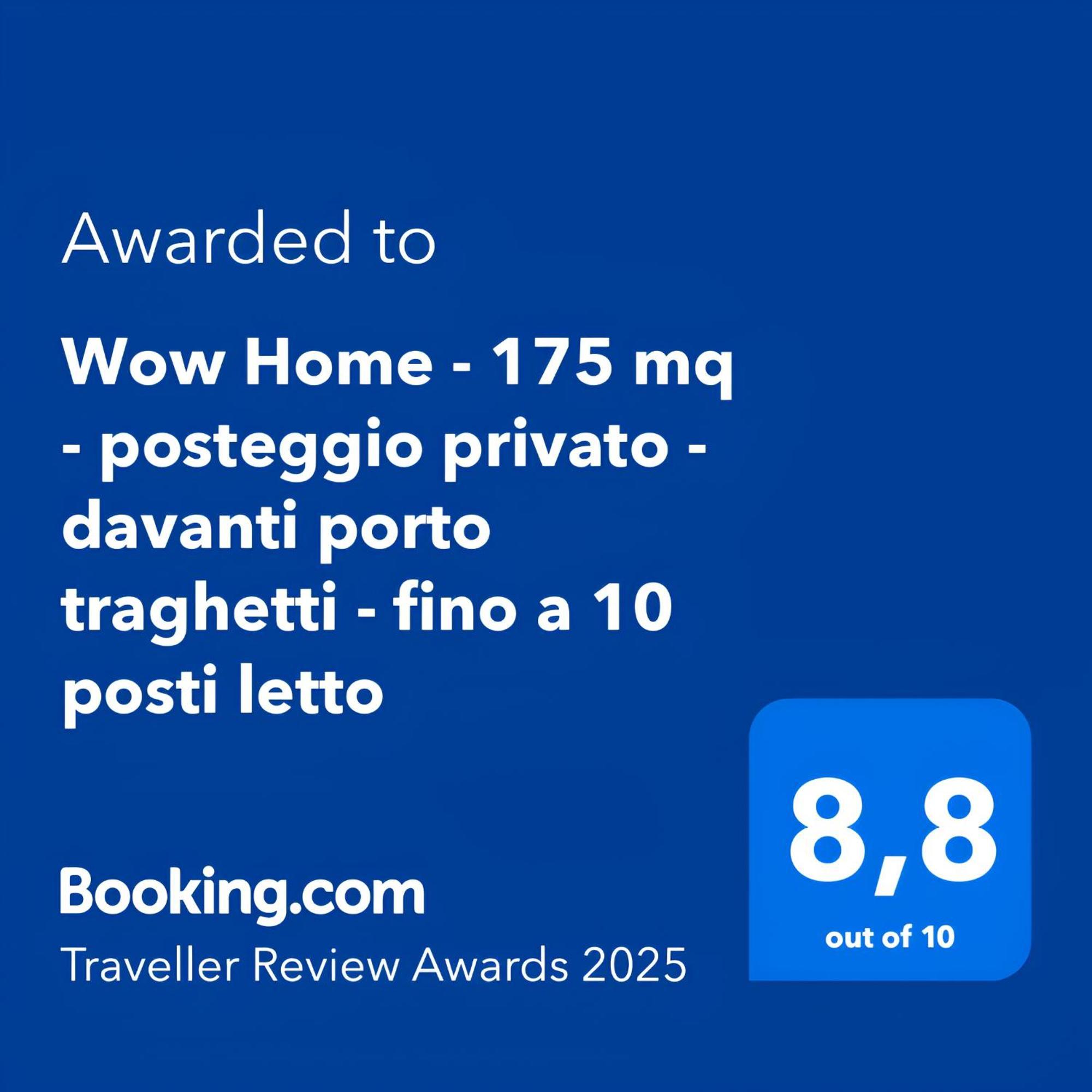 Wow Home - 175 Mq - Posteggio Privato - Davanti Porto Traghetti - Fino A 10 Posti Letto Генуя Экстерьер фото